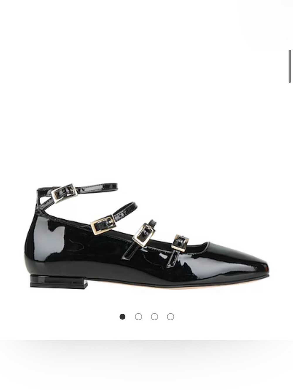 ALOHAS Black Patent Luke Leather Ballet Flat - Picture 2 of 9